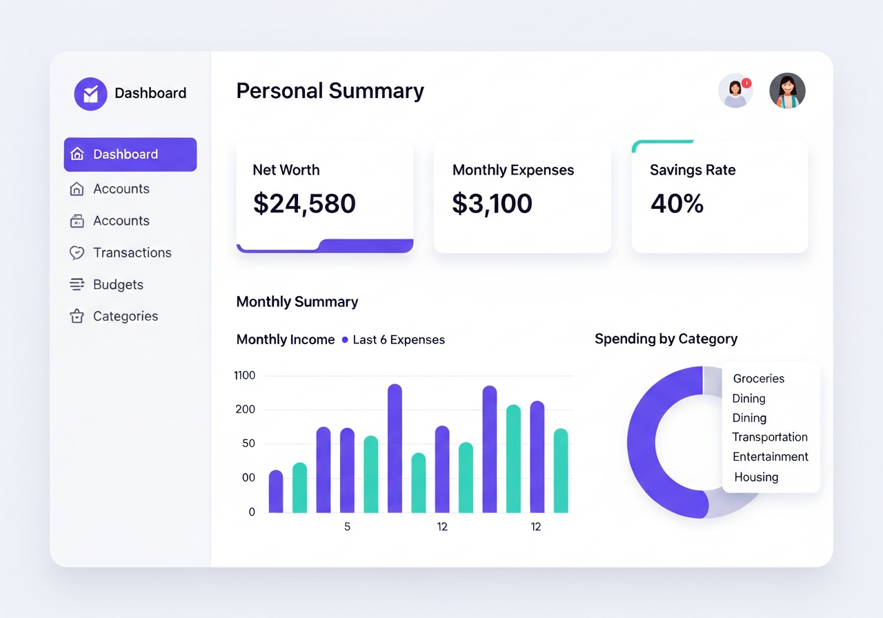 Bloom Bank - Personal Finance Tracker & Budget App